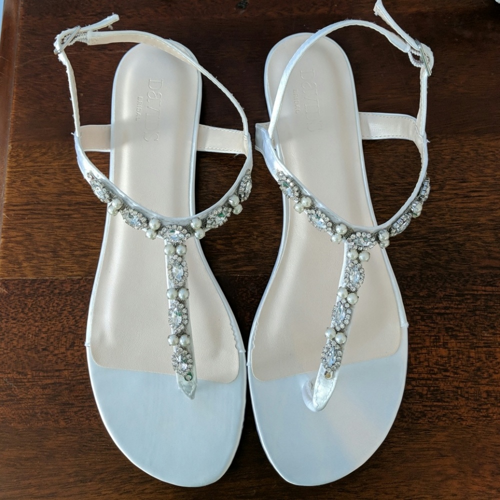 White Diamond/Pearl Sandals